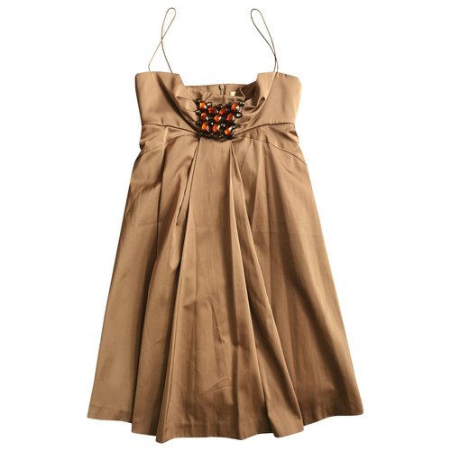 Pre-owned Tara Jarmon Mini Dress In Brown