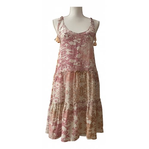 Pre-owned Athena Procopiou Silk Mid-length Dress In Multicolour