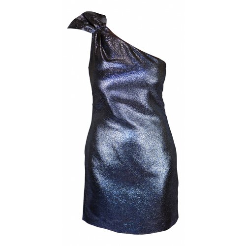 Pre-owned Rachel Zoe Glitter Mini Dress In Metallic