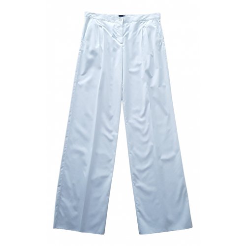 Pre-owned Fendi Straight Pants In White