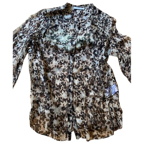 Pre-owned Givenchy Silk Blouse In Brown