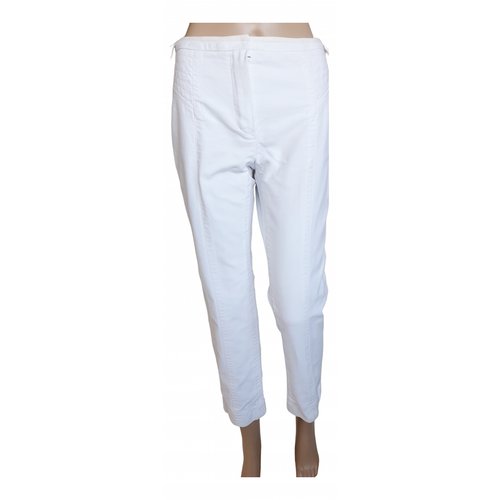 Pre-owned Louis Vuitton Slim Pants In White