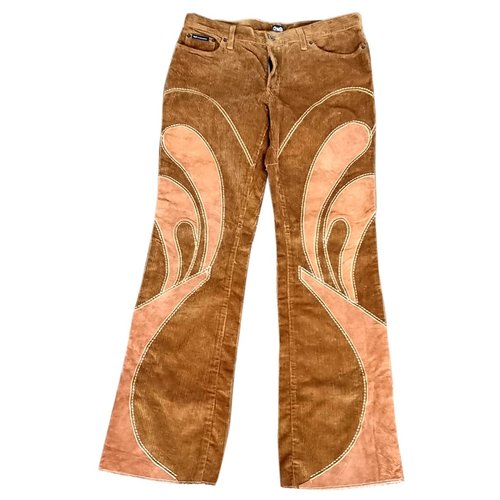 Pre-owned Dolce & Gabbana Straight Pants In Brown