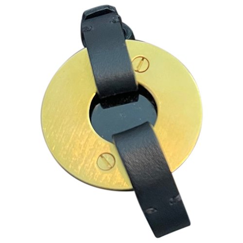 Pre-owned Marni Leather Bracelet In Black