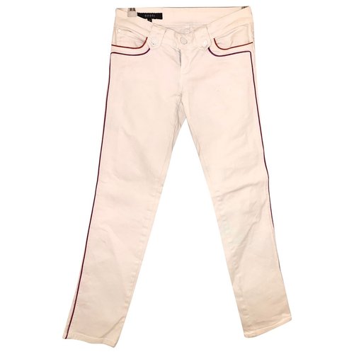 Pre-owned Gucci Jeans In White