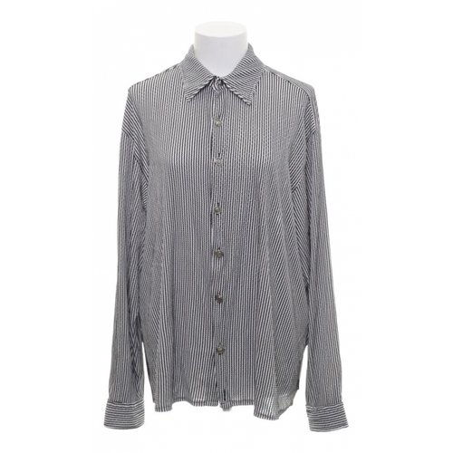 Pre-owned Versace Blouse In Grey