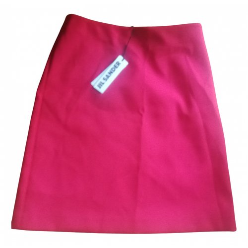 Pre-owned Jil Sander Mid-length Skirt In Red