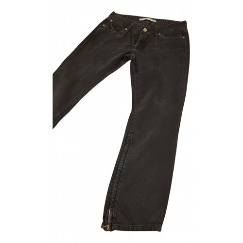 Pre-owned Superfine Slim Jeans In Black