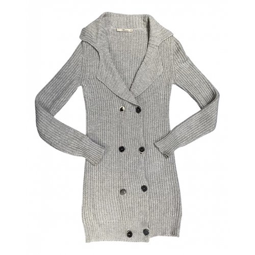 Pre-owned Blumarine Cashmere Cardigan In Grey