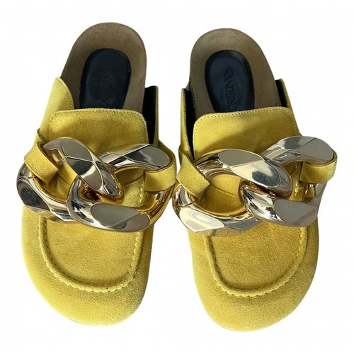 Pre-owned Jw Anderson Sandals In Yellow