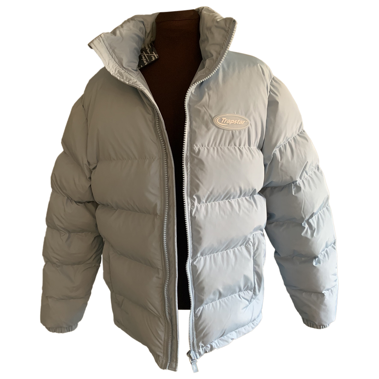 Pre-owned Trapstar Puffer In Blue 