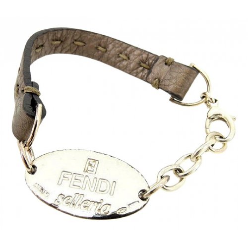 Pre-owned Fendi Bracelet In Silver