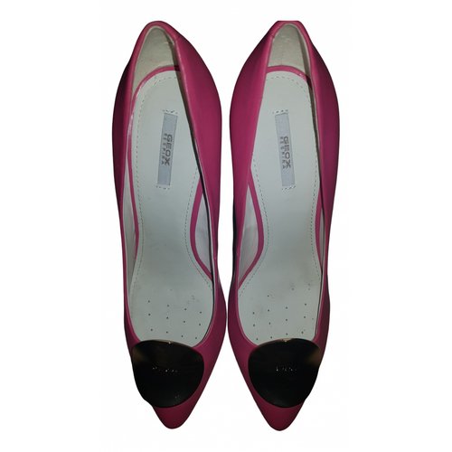 Pre-owned Geox Leather Heels In Pink