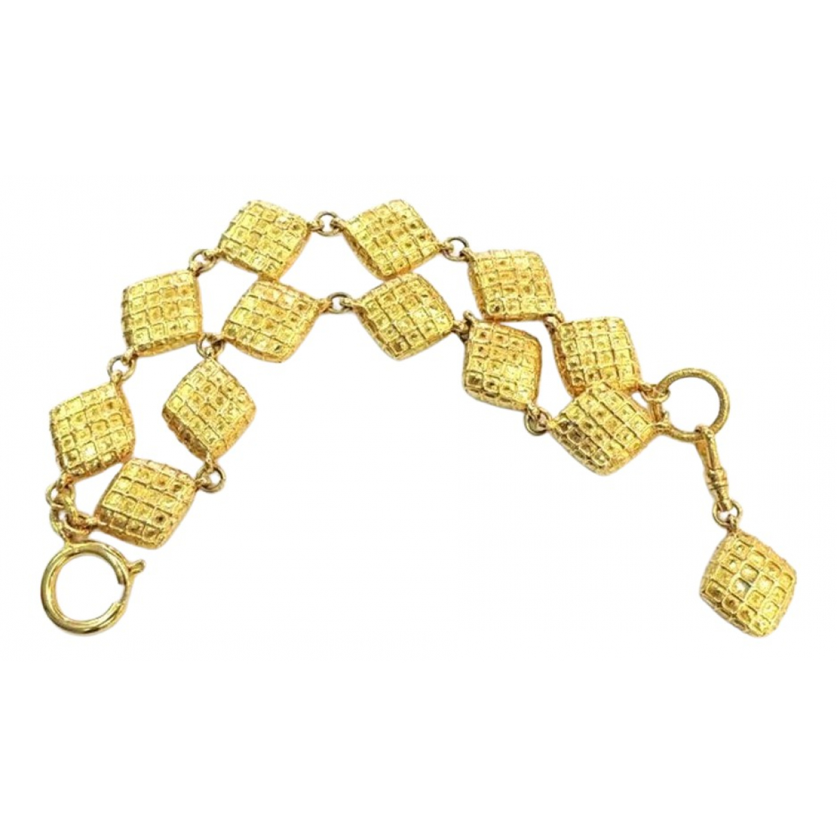 Pre-owned Chanel Matelassã© Bracelet In Gold | ModeSens