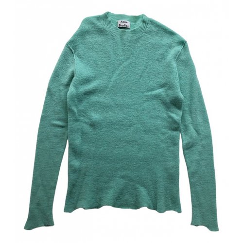 Pre-owned Acne Studios Wool Pull In Turquoise