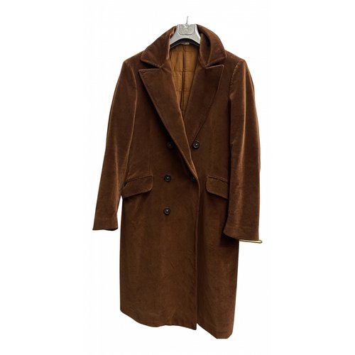 Pre-owned Massimo Alba Velvet Coat In Brown
