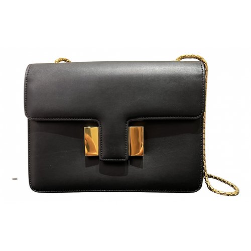 Pre-owned Tom Ford Leather Crossbody Bag In Black