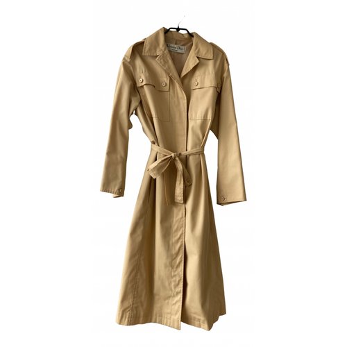 Pre-owned Dior Trench Coat In Beige
