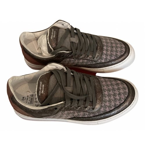 Pre-owned Ama Brand Cloth Trainers In Brown