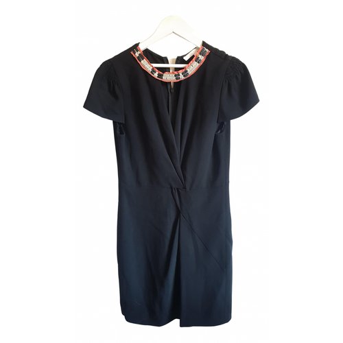 Pre-owned Maje Mid-length Dress In Black