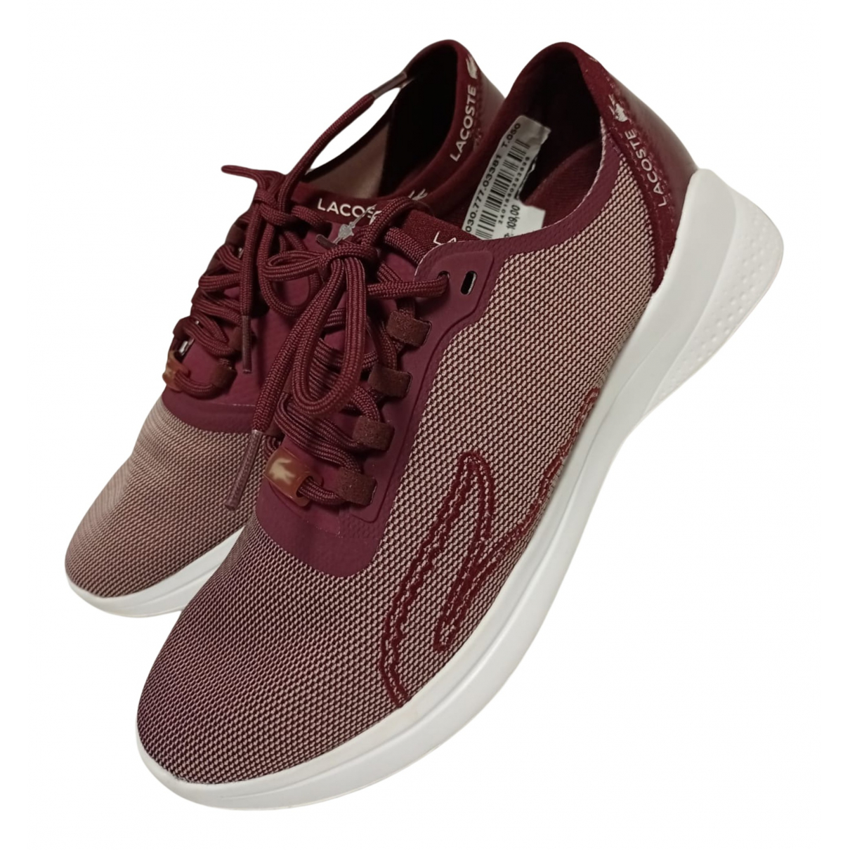 Pre-owned Lacoste Cloth Trainers In 
