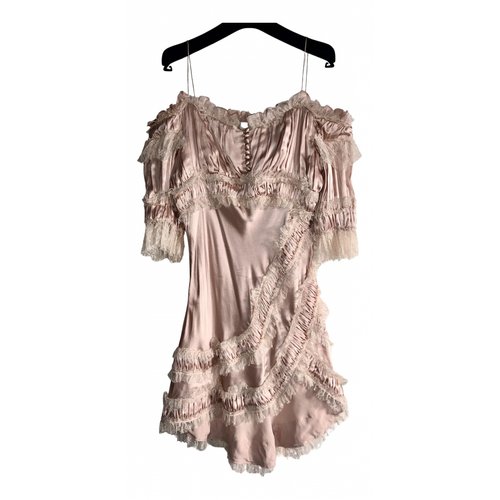 Pre-owned Redemption Silk Mini Dress In Pink