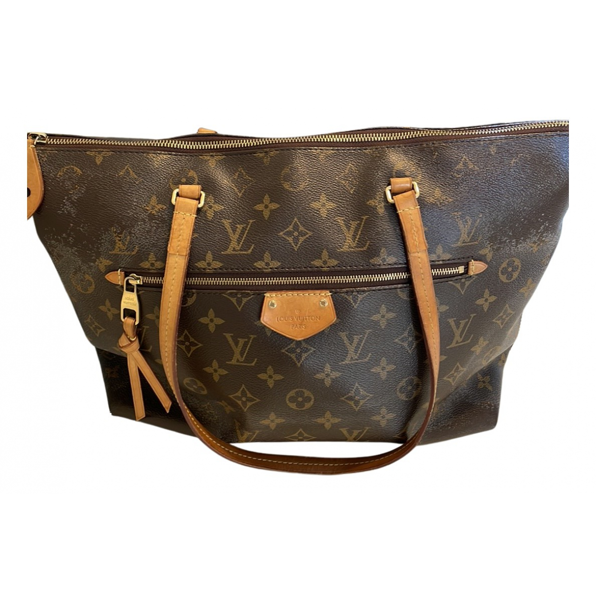 Pre-owned Louis Vuitton Iã©na Leather Tote In Brown | ModeSens