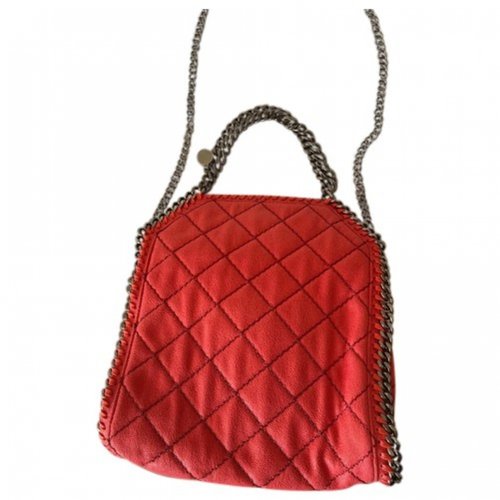 Pre-owned Stella Mccartney Falabella Leather Crossbody Bag In Red