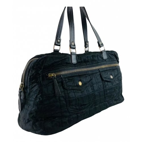 Pre-owned Miu Miu Cloth Handbag In Black