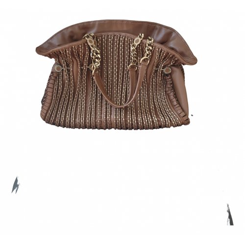 Pre-owned Bvlgari Leather Handbag In Brown