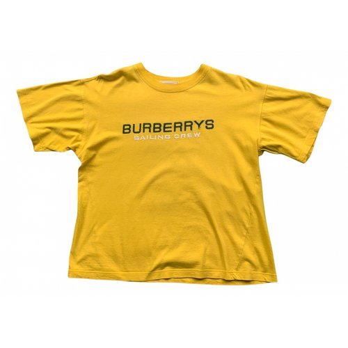 Pre-owned Burberry T-shirt In Yellow