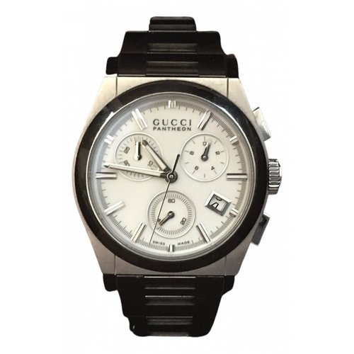 Pre-owned Gucci Panthã©on Watch In Metallic