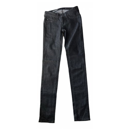 Pre-owned Ag Slim Jeans In Black