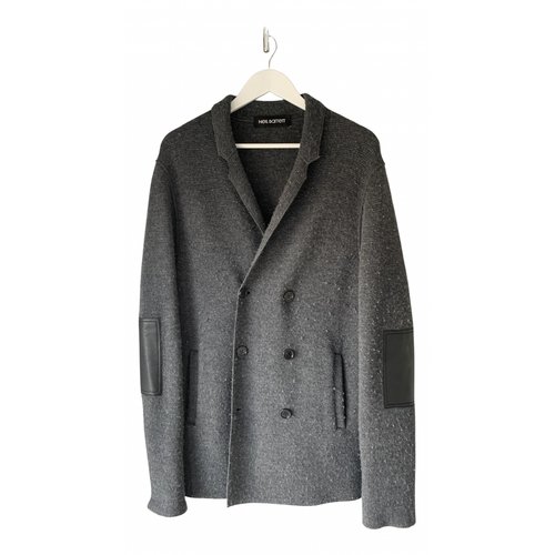 Pre-owned Neil Barrett Wool Vest In Grey