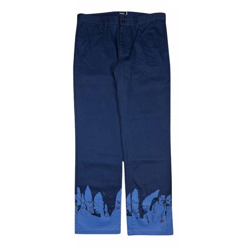 Pre-owned Undercover Straight Pants In Blue