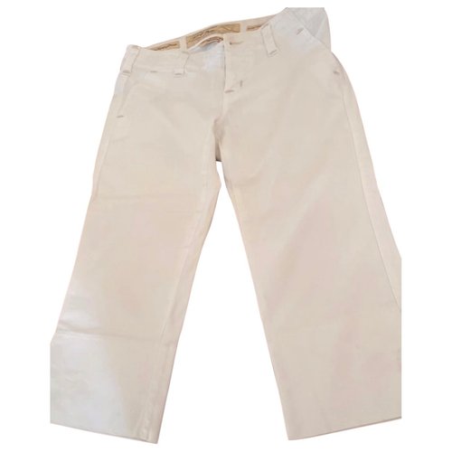 Pre-owned Marc Jacobs Trousers In White