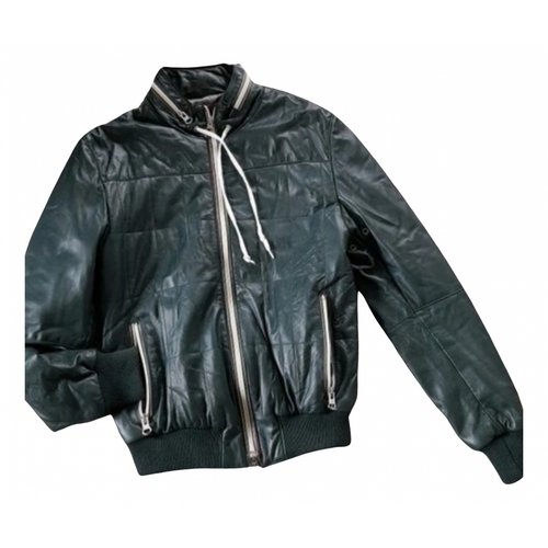 Pre-owned Antony Morato Leather Jacket In Green