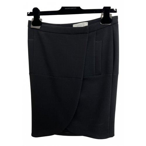 Pre-owned Mauro Grifoni Wool Mid-length Skirt In Black