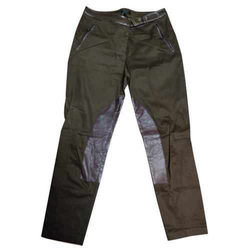 Pre-owned Donna Karan Trousers In Brown