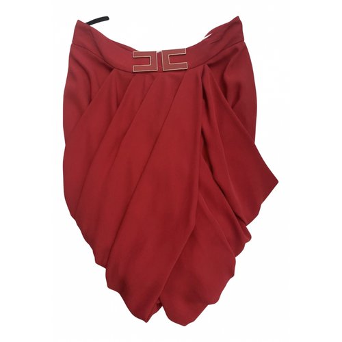 Pre-owned Elisabetta Franchi Skirt In Red
