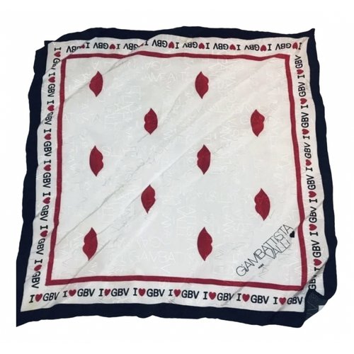Pre-owned Giambattista Valli Silk Handkerchief In White