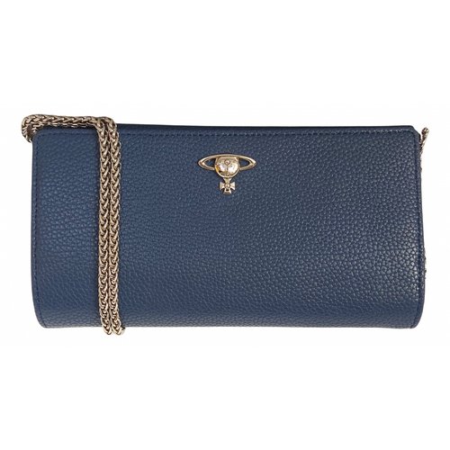 Pre-owned Vivienne Westwood Leather Crossbody Bag In Blue