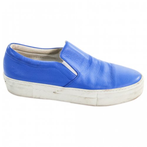 Pre-owned Notify Leather Trainers In Blue