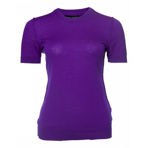 Pre-owned Dolce & Gabbana Wool T-shirt In Purple