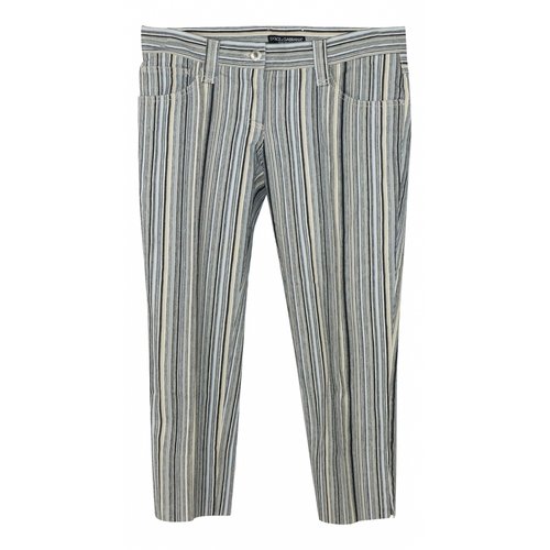 Pre-owned Dolce & Gabbana Straight Pants In Multicolour