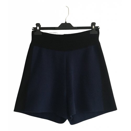 Pre-owned Bally Wool Shorts In Navy