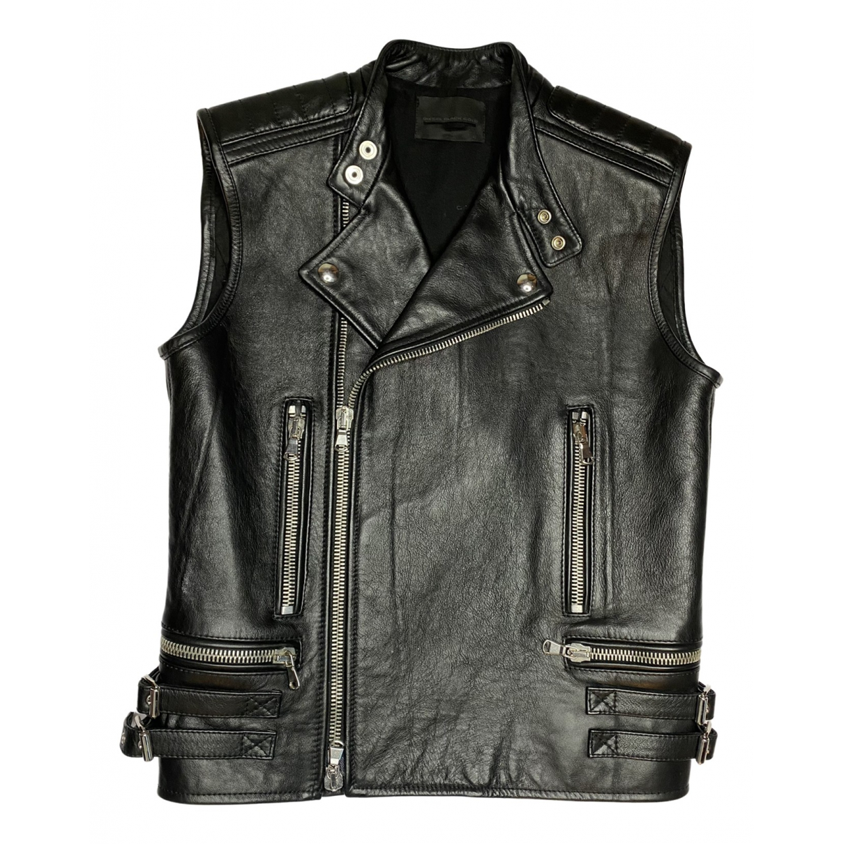Diesel Black Gold Leather Jacket 