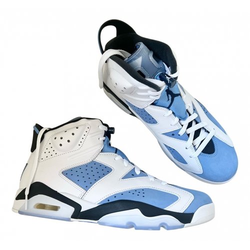 Pre-owned Jordan 6 Leather High Trainers In Blue