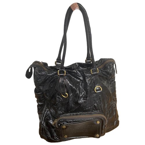 Pre-owned Marc By Marc Jacobs Patent Leather Tote In Brown