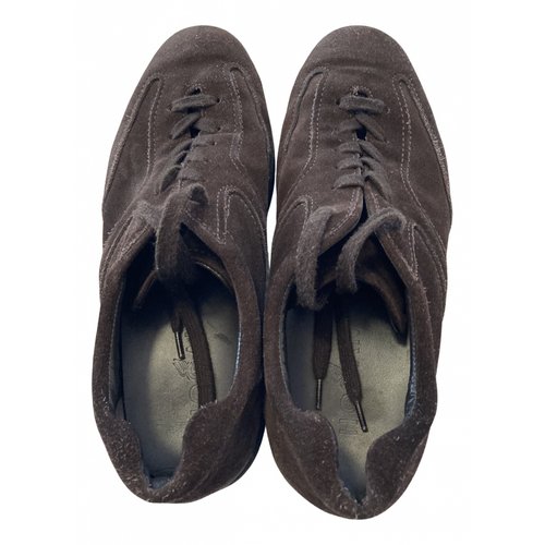 Pre-owned Hogan Leather Lace Ups In Brown